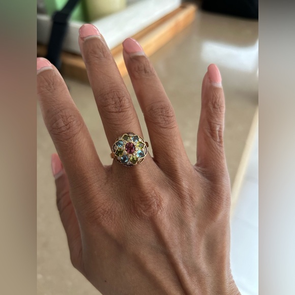 EFFY Gold Ring with Precious Stones - Picture 8 of 8